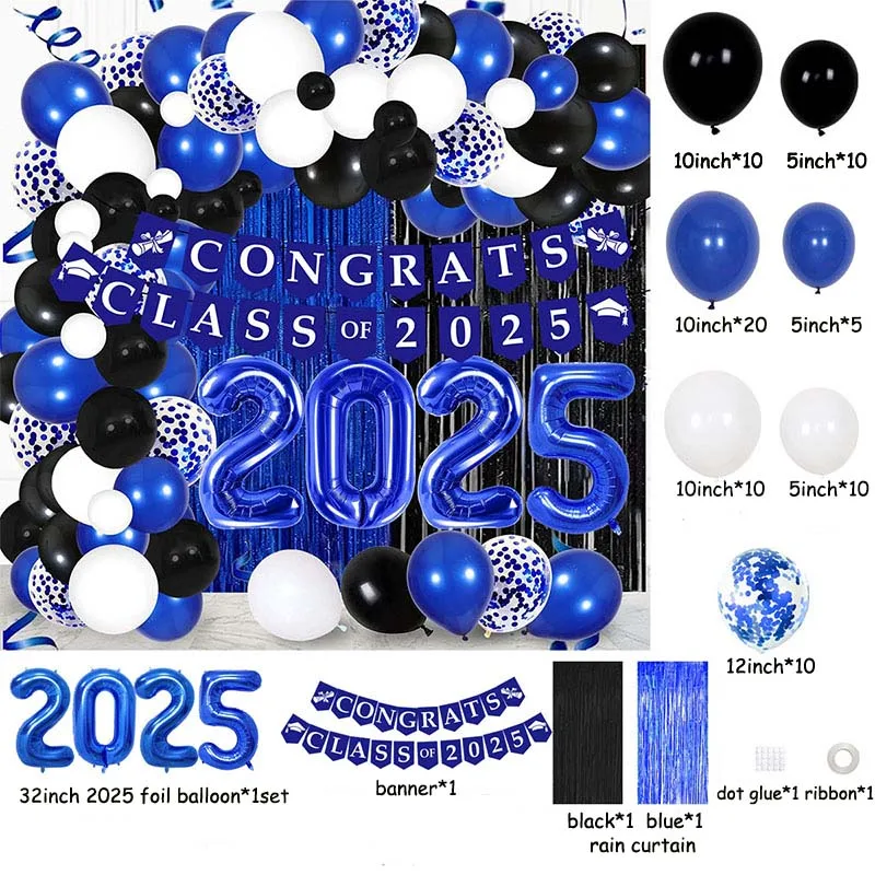 Klassenbanner 2025 – Abschlussdekoration Mit Glitzer, 'We Are So Proud Of You' Für Die Perfekte Graduation Party