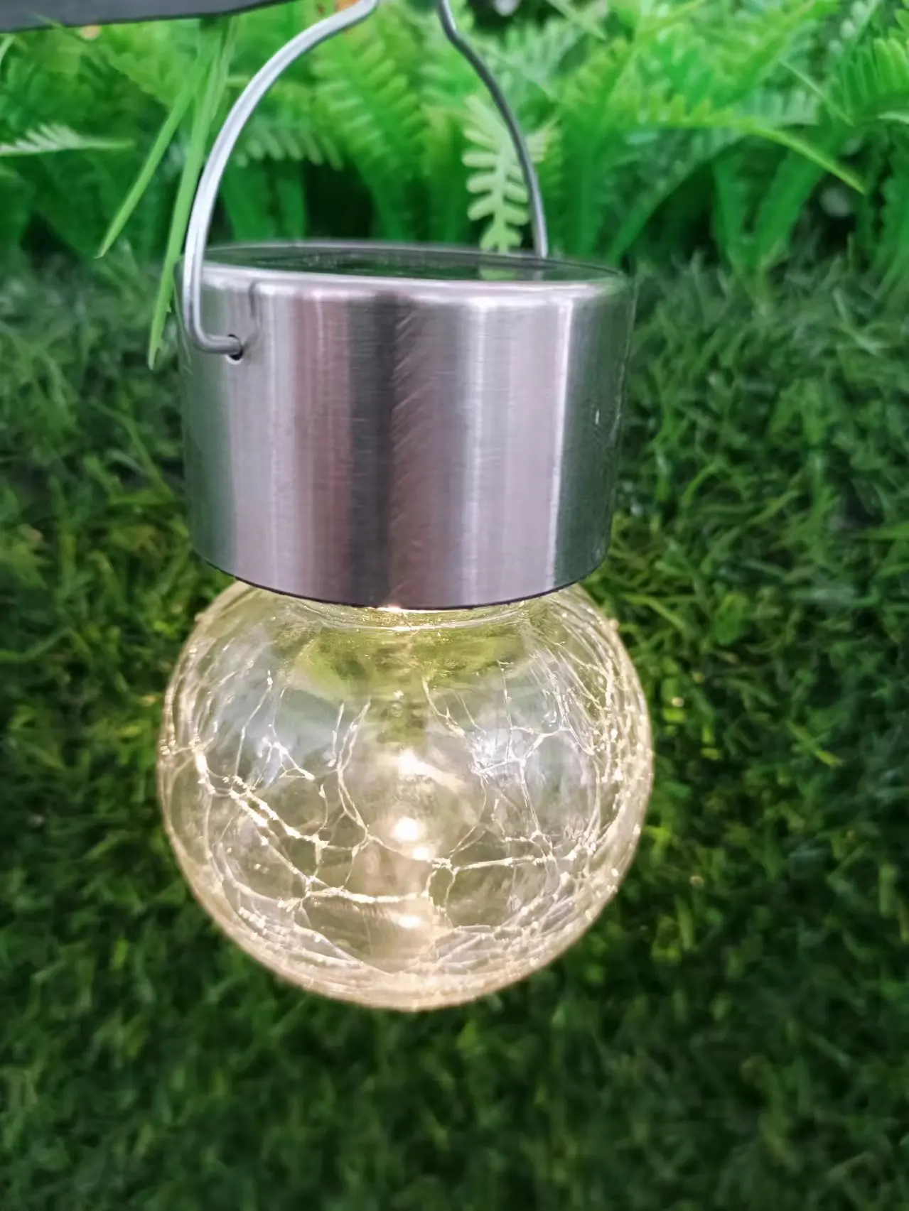 Outdoor Cracked Lighting Decorative Colorful Hanging Ball Waterproof Halogen Bulbs IP67 360 Beam Angle