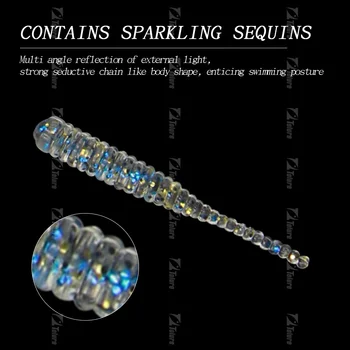 Soft Bait 38mm 0.3g 10pcs/bag 10colors PVC Topwater Pin Tail Fishing Lure for Saltwater & Freshwater Fish – Soft Lure – view 5