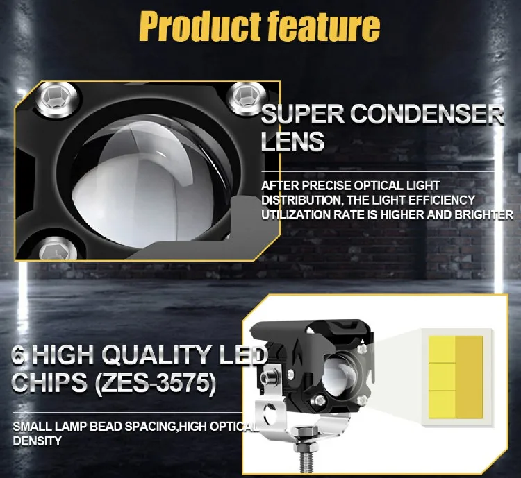 Newwind двойной цвет мини размер мотоцикл светодиодные вспомогательные Противотуманные фары высокой мощности 30 Вт, 12V 24V янтарь вспышки для внедорожных квадроциклов автомобиля