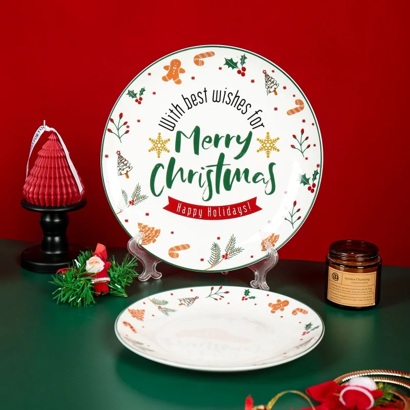 product factory supply customized porcelain ceramic tableware set cup bowl christmas dinnerware set for hotel bar and restaurant-9