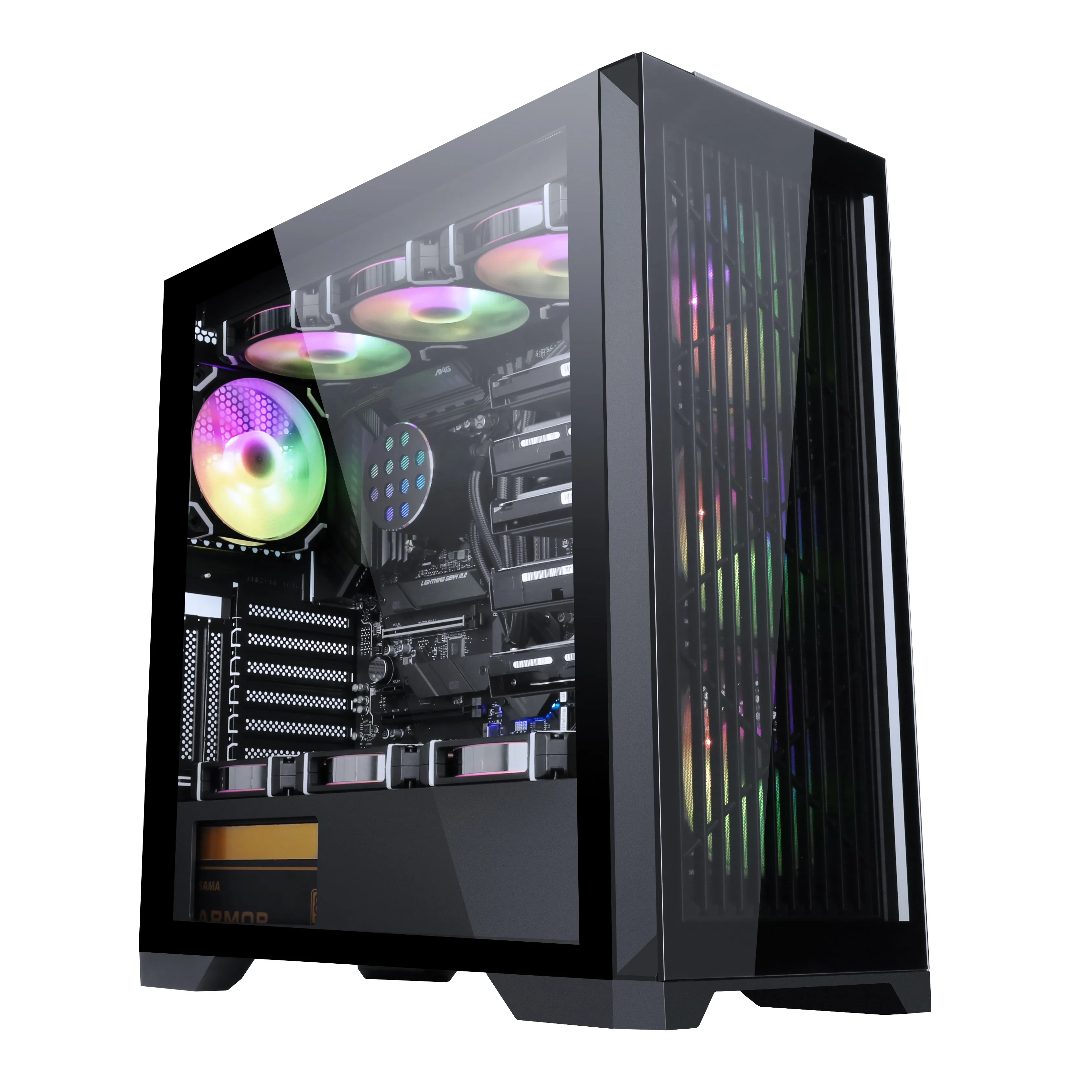 Sama Pc Case Custom Slide Tempered Glass Chassis Gamer Mid Tower ...