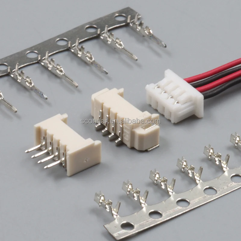 1.25mm Vertical Header Compatible with 530470210 0310 0410 0510  0610 0710 0810 0910 1010 1210 1410 Wire to Board Connector Wire