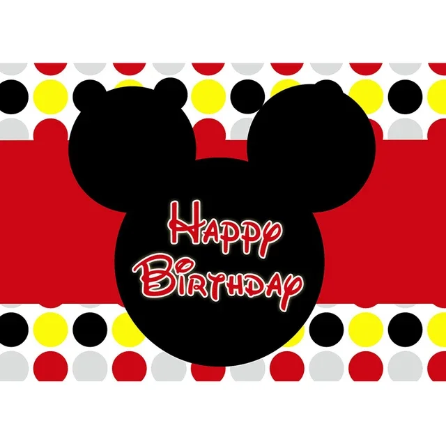 Dalaber Happy Birthday-Banner Mit Maus-Motiv - Cartoon-Deko Für Kindergeburtstage & Themenpartys