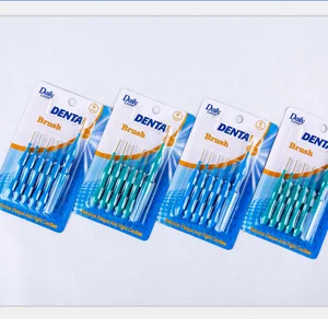 Daily Care CE FDA ISO BSCI Interspace Brushes Durable Dupont Filament Interdental Brushes 0.45mm 0.6mm 0.7mm 0.8mm