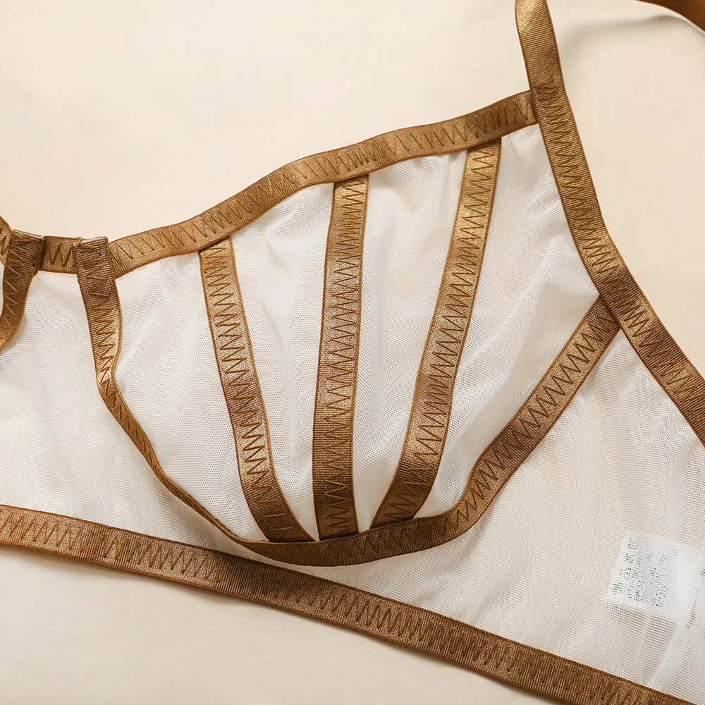 女士性感内衣成人女孩网眼内衣性感热辣透明女式内衣