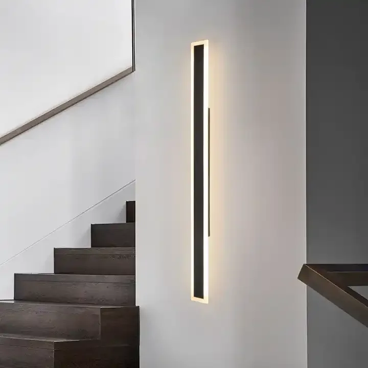 2024 Smart Ip65 Sconce RGB Light Linear Waterproof Outdoor Kebract Long Strip Vintage Wall Lamp for Home Garden Wandlamp