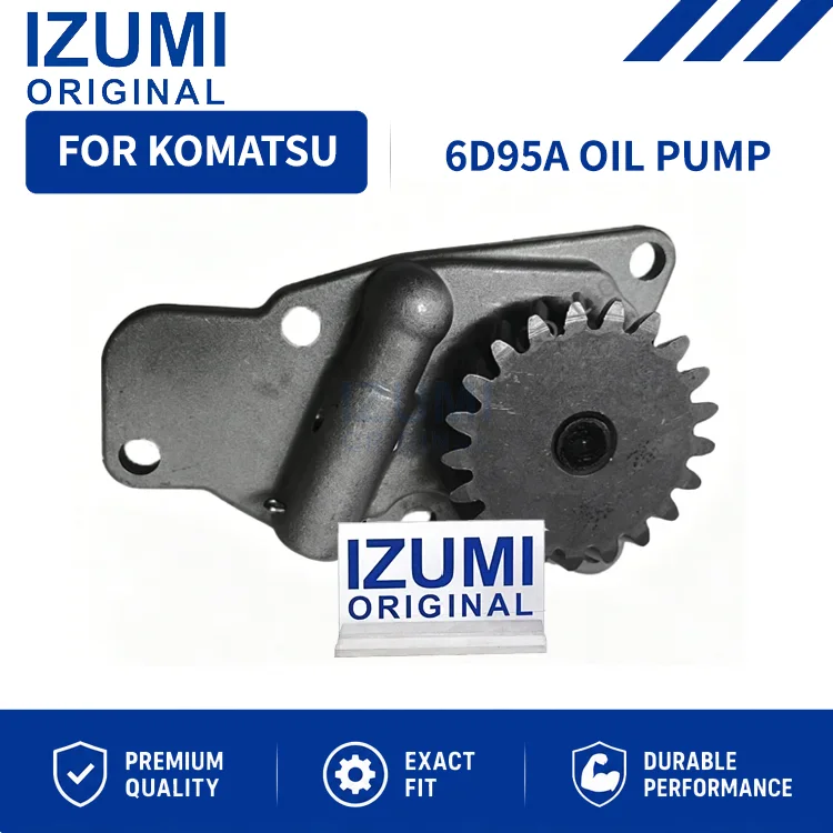 IZUMI ORIGINAL 6D95A 6209-51-1100 6209-51-1101 Oil Pump engine parts for Komatsu Excavators Bulldozers Loaders Dump Trucks