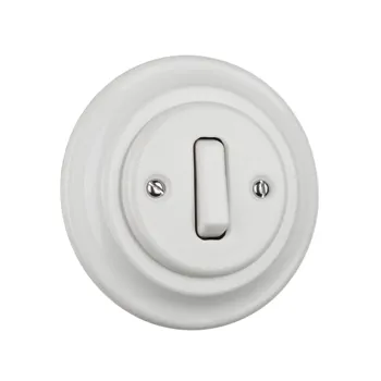 Retro Porcelain Button Switch 1 Key,Ceramic Rocker Switch,Porcelain ...