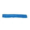 Blue striped non-woven fabric hat