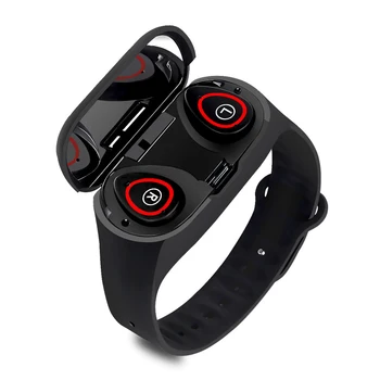 With Heart Rate Monitor M1 earphones bt wireless Stereo handfree earphone Noise Cancelling Sport Watch Wristband Earphone