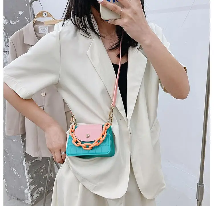 2021 Summer mini jelly bags women jelly pvc purse fashion designer handbags for women kids jelly purses