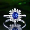 Natural sapphire ring