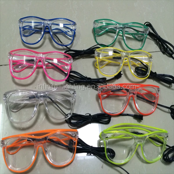 Новинка подарок мигающие очки светодиодные с электропроводом светящиеся аксессуары для вечеринок