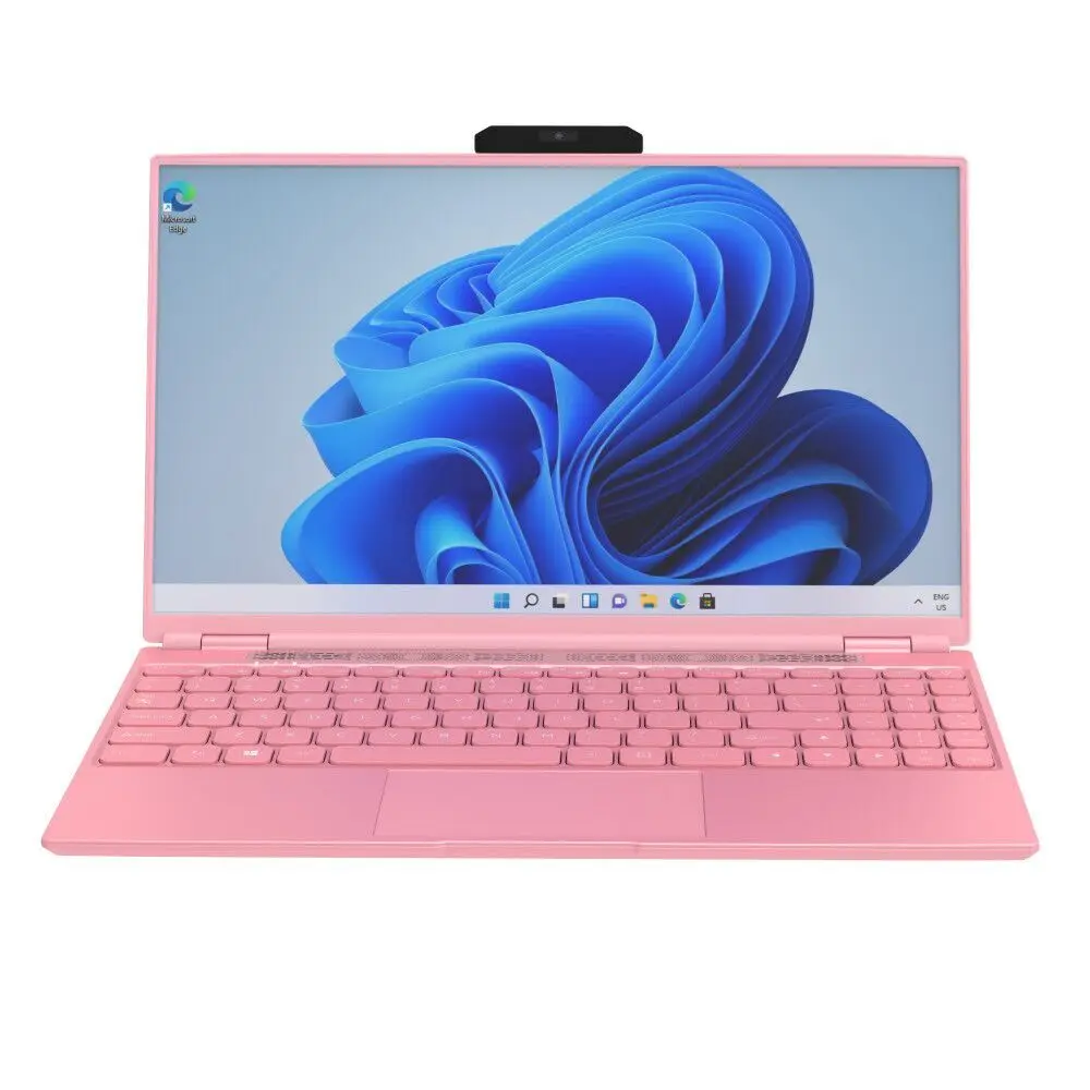 Pink Intel Celeron N5105 Laptop 16GB RAM 128GB SSD IPS Full HD Screen  With Backlit Keyboard Computer Window 11 Notebook - Main Image
