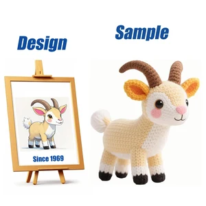 Shengye Custom Made CE CPC Crocheted Toy Custom Plush Stuffed Toy Doll Wild Animal Lovely Antelope Amigurumi Plush Toys