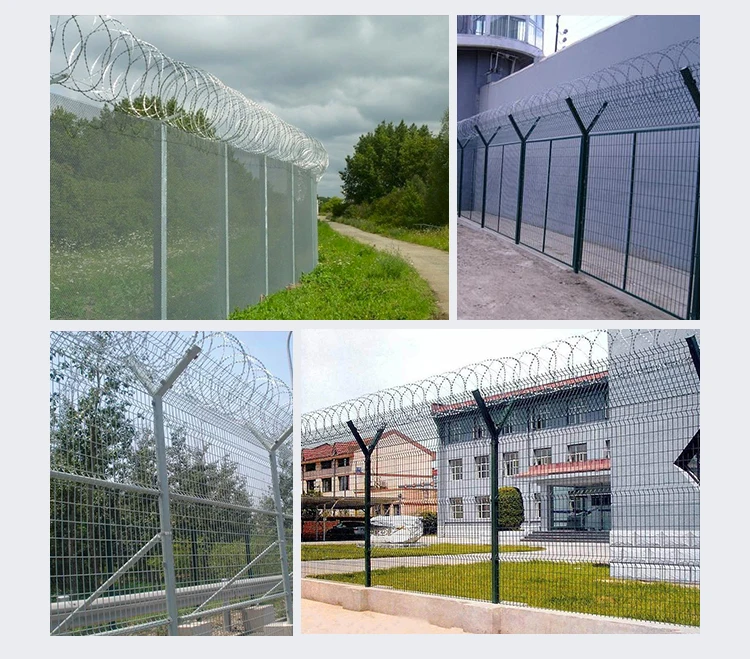 product welded wire mesh airport fencing anti theft anti cut steel prison fence915-11