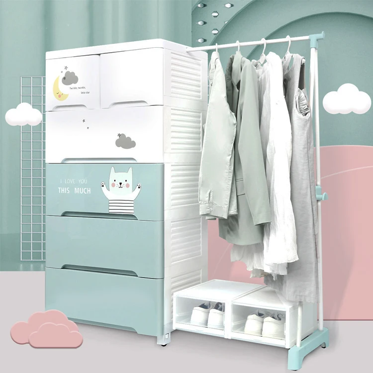 Современная мебель для гостиной и спальни пластиковый складной шкаф органайзер хранения ящик портативный с вешалкой