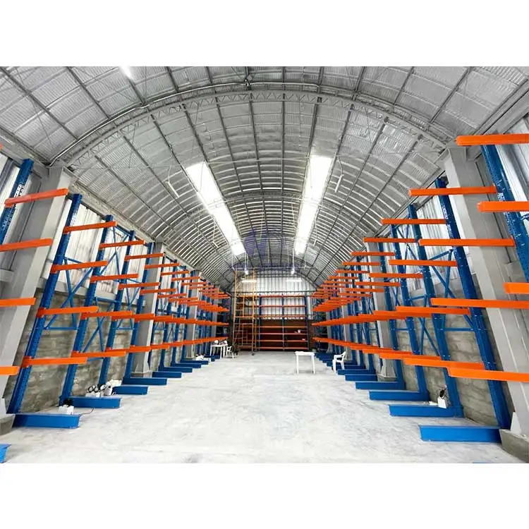 Glass Racks Warehouse Storage Cantilever Racking Duty Long Arms Iron Cantilever Racking System High Capacity Cantilever Racking