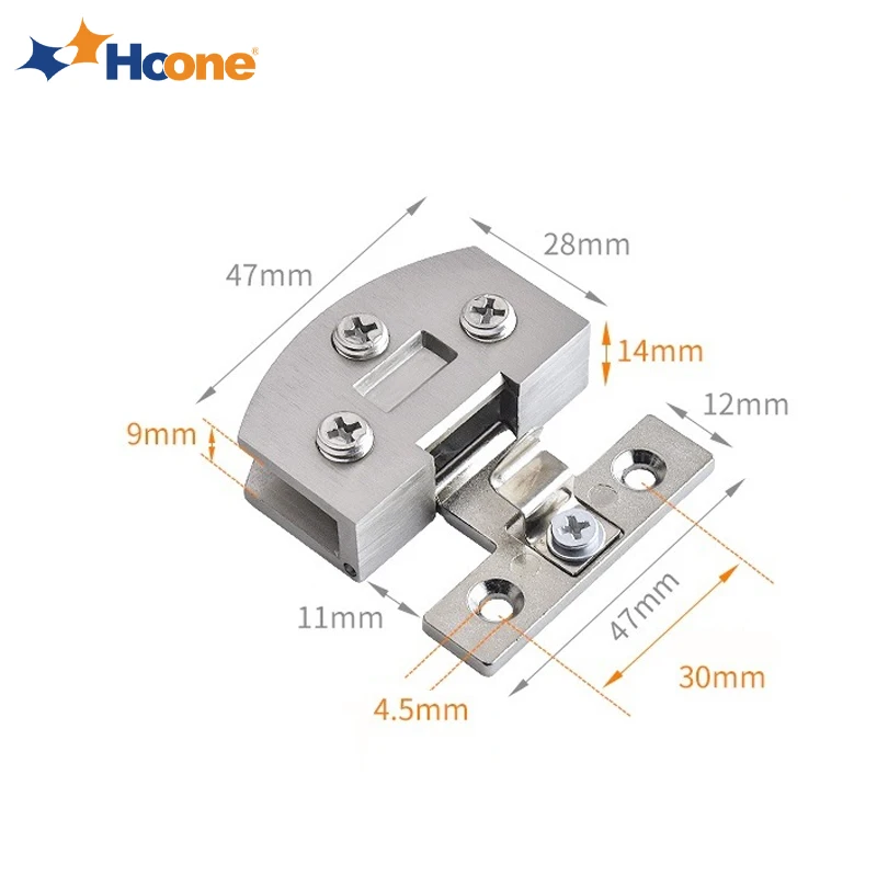 Hoone Display Shower Door Hinge 90 Degree Hinge Glass Door