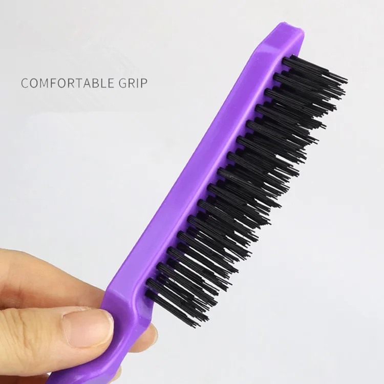 special apple hair smoothing comb popular three-row hair comb for curly hair fluffy studio pointed tail comb