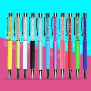 Colorful Beauty Crystal Metal Ballpoint Pen with Custom Logo Office Supplies Promotion Business Gift Metal Crystal Diamond Pen