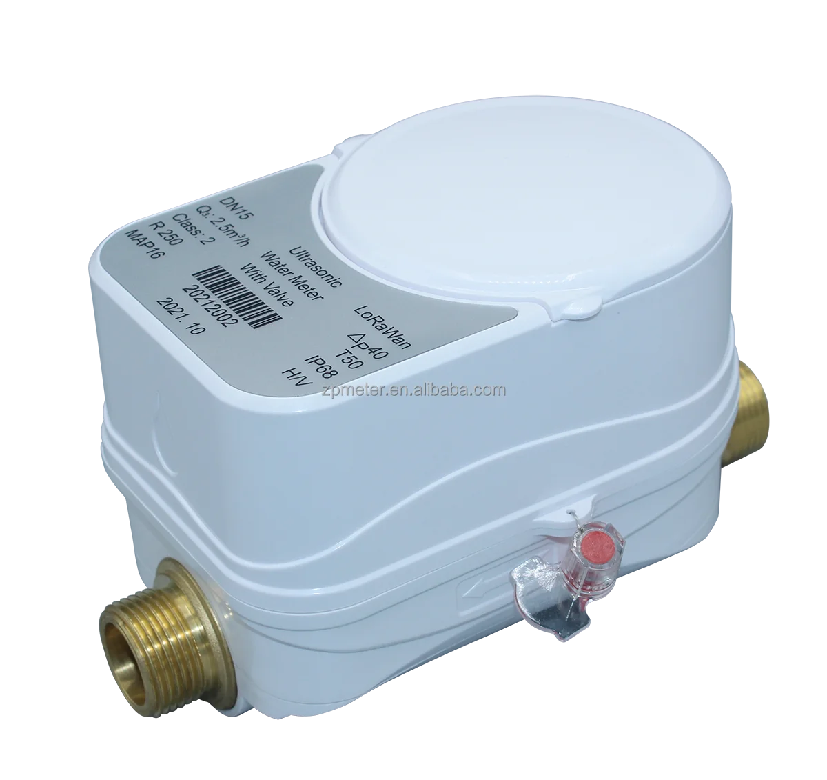 Ultrasonic Water Flow Meter With Valve Control Dn15 Dn20 Mbus Pulse Rs485 Lora Lorawan Wireless 7841