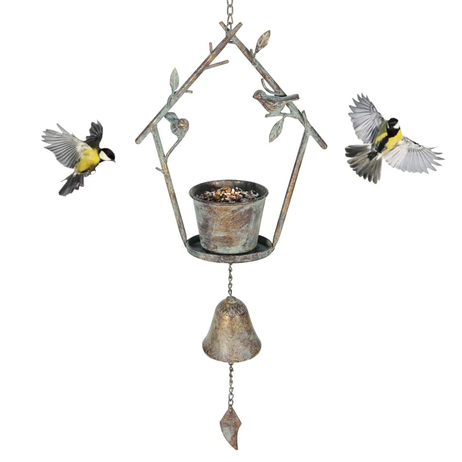 Hummingbird Attracting Bird Bath And Feeders Great For Backyard Garden