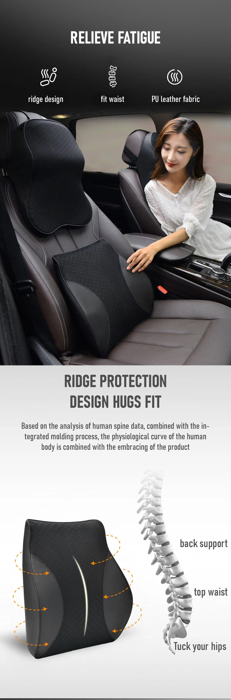 Factory Wholesale Superior Quality Car Seat Chair Cushion Lumbar Pillow ...