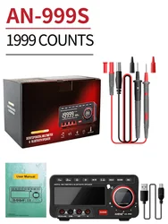 ANENG AN999S скамья голос мультиметр синий слишком th тестер 19999 отсчетов Профессиональный цифровой True Rms Autorange транзистор инструмент