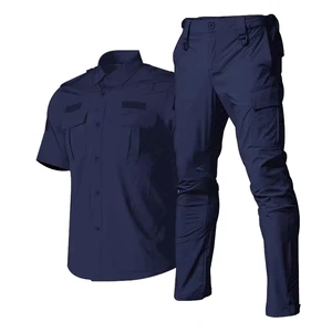 Security Guard Uniform Quick Drying Guard Uniform Factory Wholesale Polyester Autumn Customized Logo Printing Polyester / Cotton