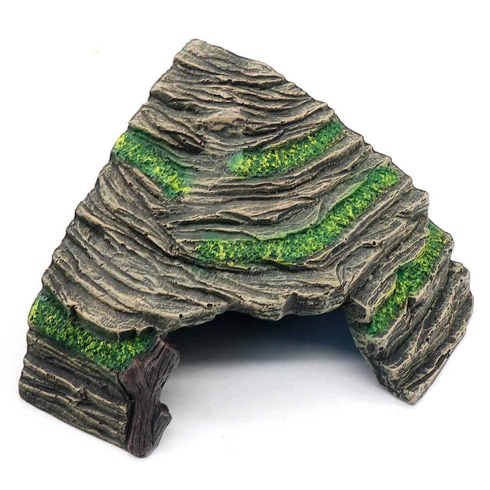 Reptile Hideout Large Reptile Rock Hide Cave Turtle Basking Platform
