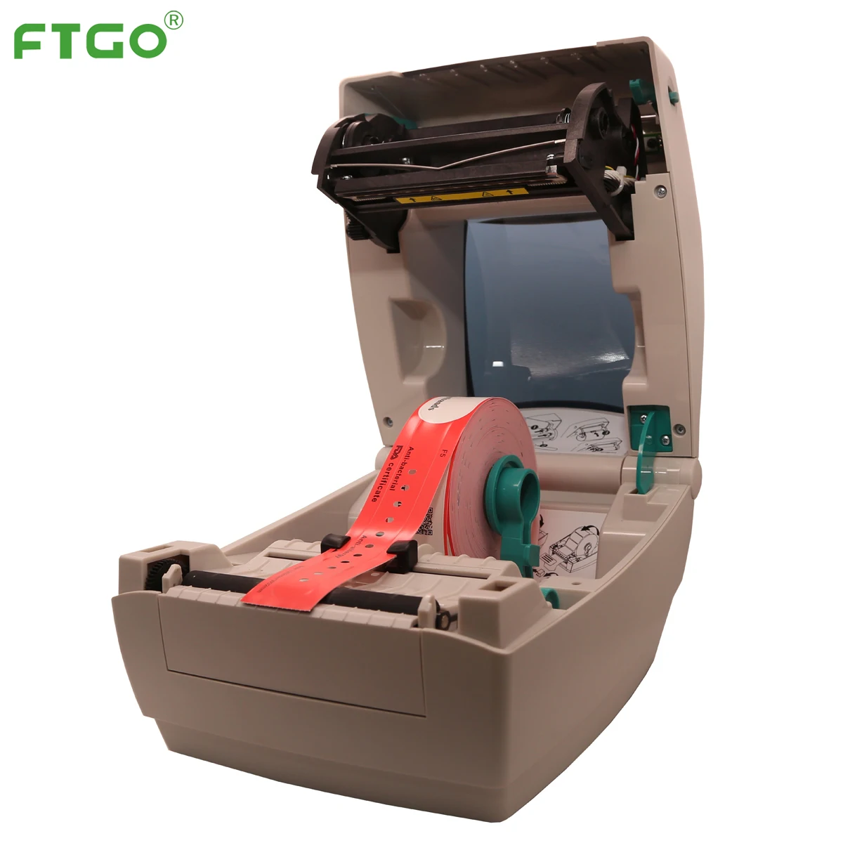 Принтер для печати этикеток штрих-кодов FTGO Zebra GK888 прямых термоидентификационных