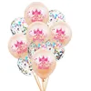 rose gold with pink star confetti