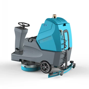 Industrial Floor Scrubber Commercial Drive Floor Scrubber And Dryer Machine Automatic Battery Ride-on Floor Scrubber