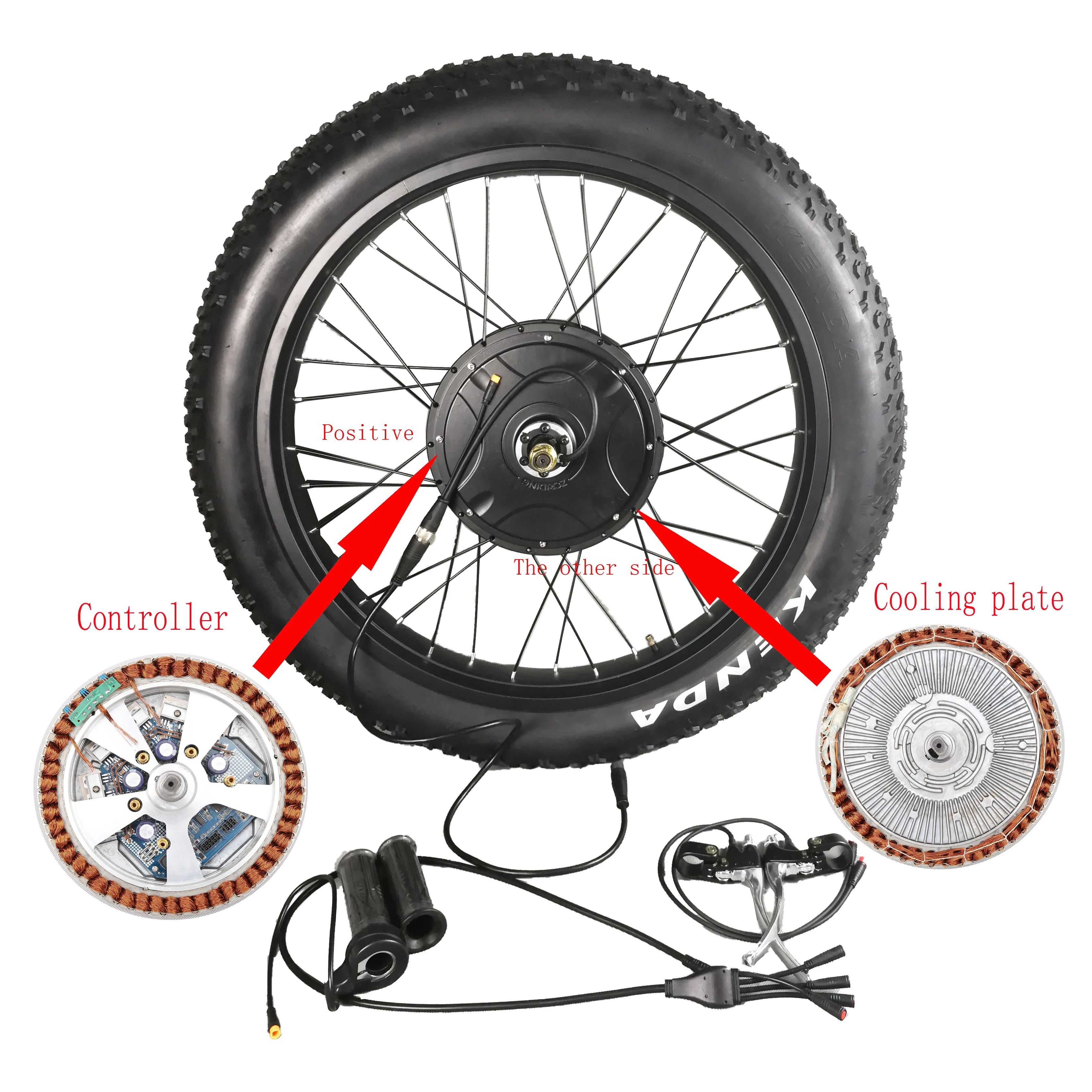BBS02 48V 500W Mid Drive Motor Ebike Conversion Kit with Downtube Battery
