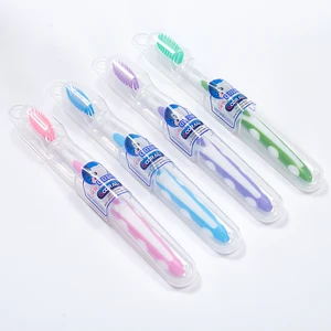 New Design Biodegradable Disposable Plastic Toothbrush Soft Nylon Bristles Personalized Logo OEM Home Use Direct China Supplier