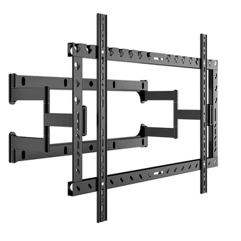 Swelix DY820L Full Motion Adjustable Ultra Slim 27 mm TV Wall Mount for 37-100 inch Flat Screens Space Saving Design TV Shelves