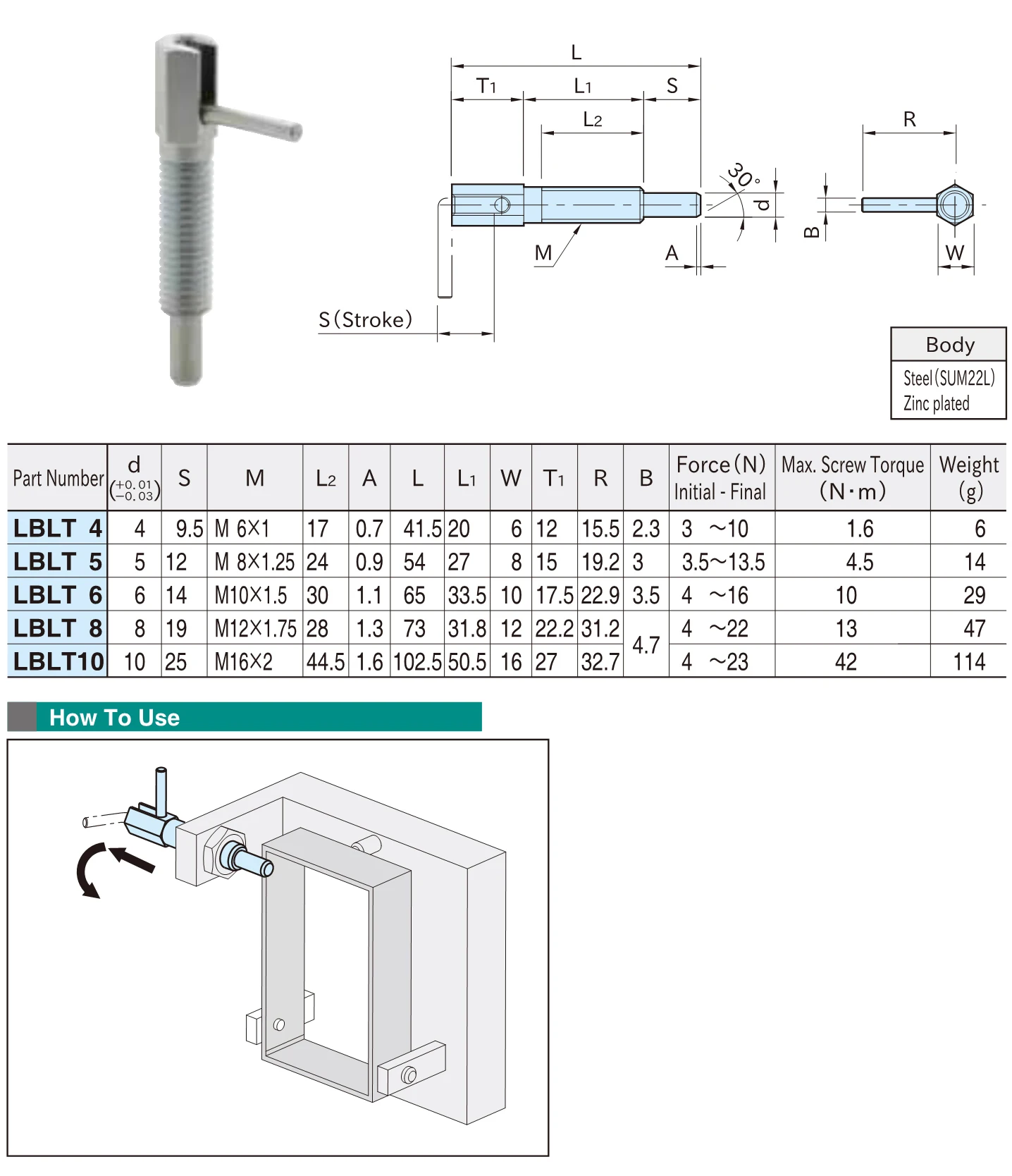 Index Bolt Simple Finish Lrhs Hand Retractable Spring Plungers