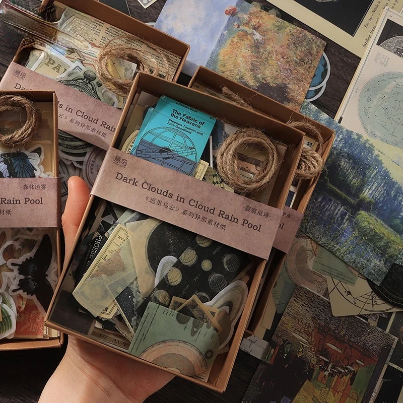 Retro Cartoon Decorative Paper Stickers Set For Scrapbooking