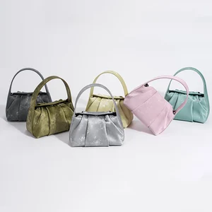 Factory Hot Sale 2026 New Ladies Fashion Designer High Quality Satin Cowhide Genuine Leather Handbags for Women Luxury