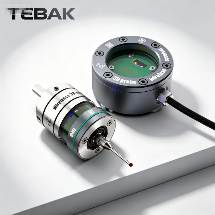 TEBAK GP-800 Wireless 3D Edge Finder Probe for CNC Machining Center | Compatible with Renishaw, Marposs, Cyclmotion