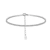 Placage platine, diamant blanc 1,5 mm