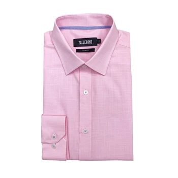 OEM ODM Solid Color Cotton Rayon Woven Business Formal Casual Long Sleeve Mens Dress Shirts