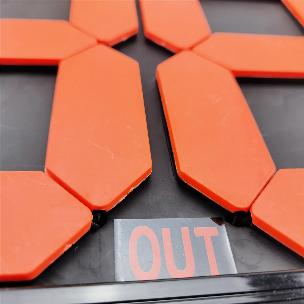 Super Quality Orange and Yellow 2-Sided Digital ABS 62x29cm Football Soccer Substitution Board Kangsong KSE-011A