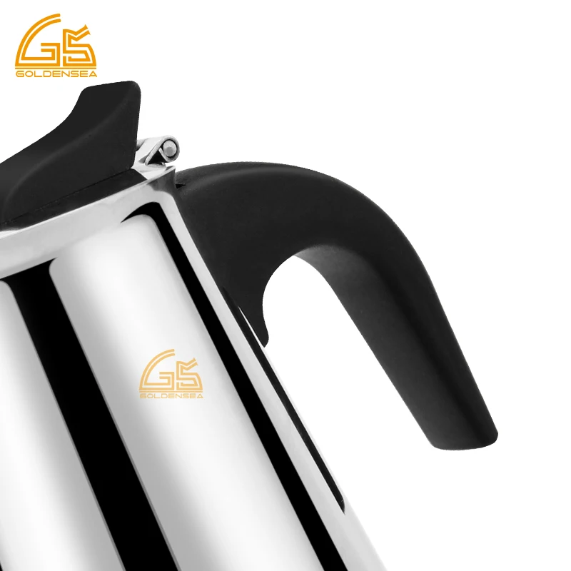 High Quality Italian Commercial Espresso Coffee Maker Stainless Steel 304 Moka Pot 12 Cup