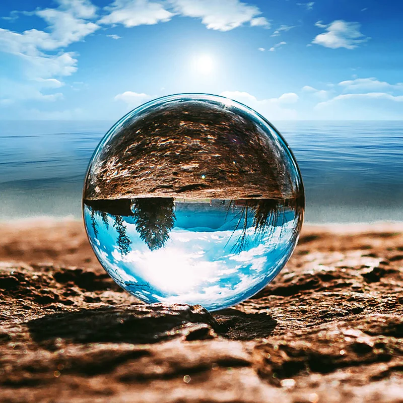 8cm Crystal Sphere Ball - Perfect for Home Decor & Gifts