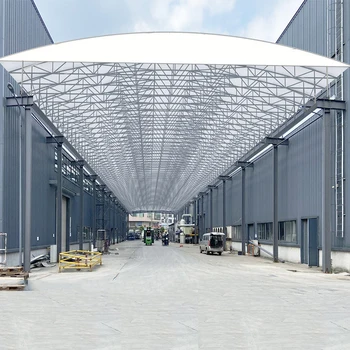 Electric retractable canopy is used for factory aisle warehouse activity canopy and outdoor aisle mobile canopy