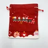 Red train old man apple bag