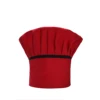 Chapeau haut rond bordé rouge noir